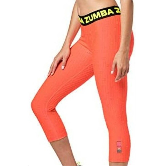 Zumba Fitness Orange Leggings - Picture 1 of 10